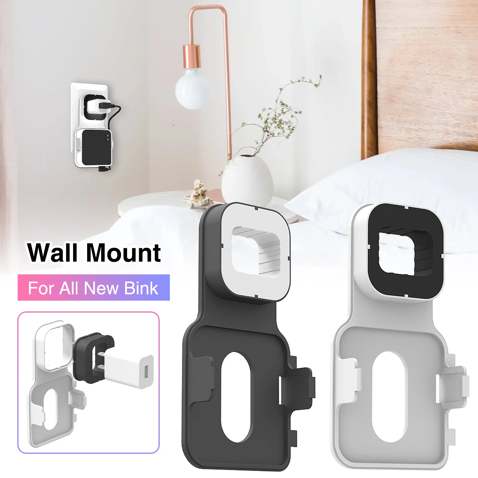 Outlet Wall Mount Stand Hanger For All New Bink Space Saving Bracket Blink Sync Module Plug Holder In Bedroom | Компьютеры и офис