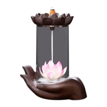 

Aromatherapy Furnace Indoor Desktop Handmade Ceramic Jewelry Windproof and Backflow-Resistant Incense Burner