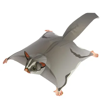 

Sugar Glider Flying Mouse Folding Cutting Mini Cute 3D Paper Model Papercraft Pet Animal Figure DIY Kids Adult Craft Toys QD-029
