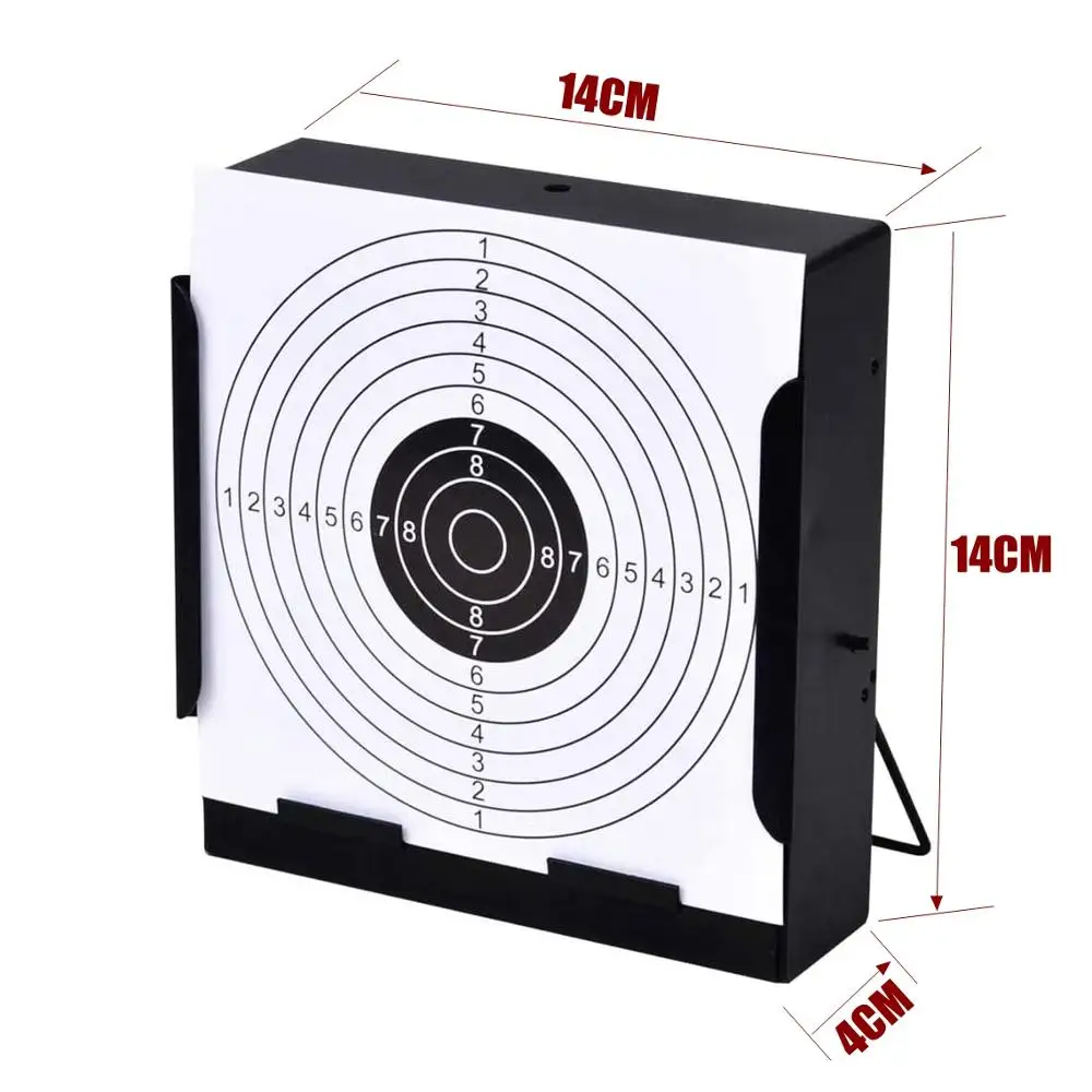 

Tactical 5.5Inch Shooting Targets Holder with 100 Paper Targets Airsoft Pellet Trap Aim Target for Gun Rifle Pistol Training