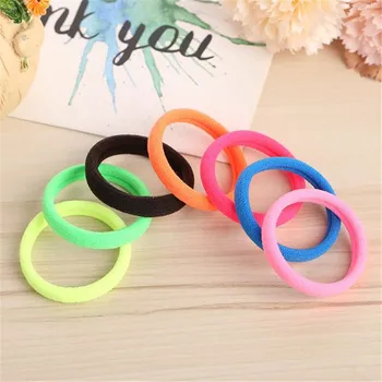 

50Pcs Colorful Elastics Rubber Band Ties Rope Candy Color Elastic Hairband for Girls Ponytail Holder Headband Hair Accessories