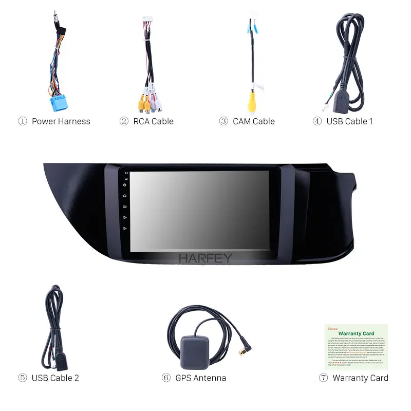 Harfey 9 дюймов Автомобильный gps Радио HD сенсорный экран Android 8,1 для Suzuki Alto K10- с Bluetooth wifi Поддержка Carplay SWC
