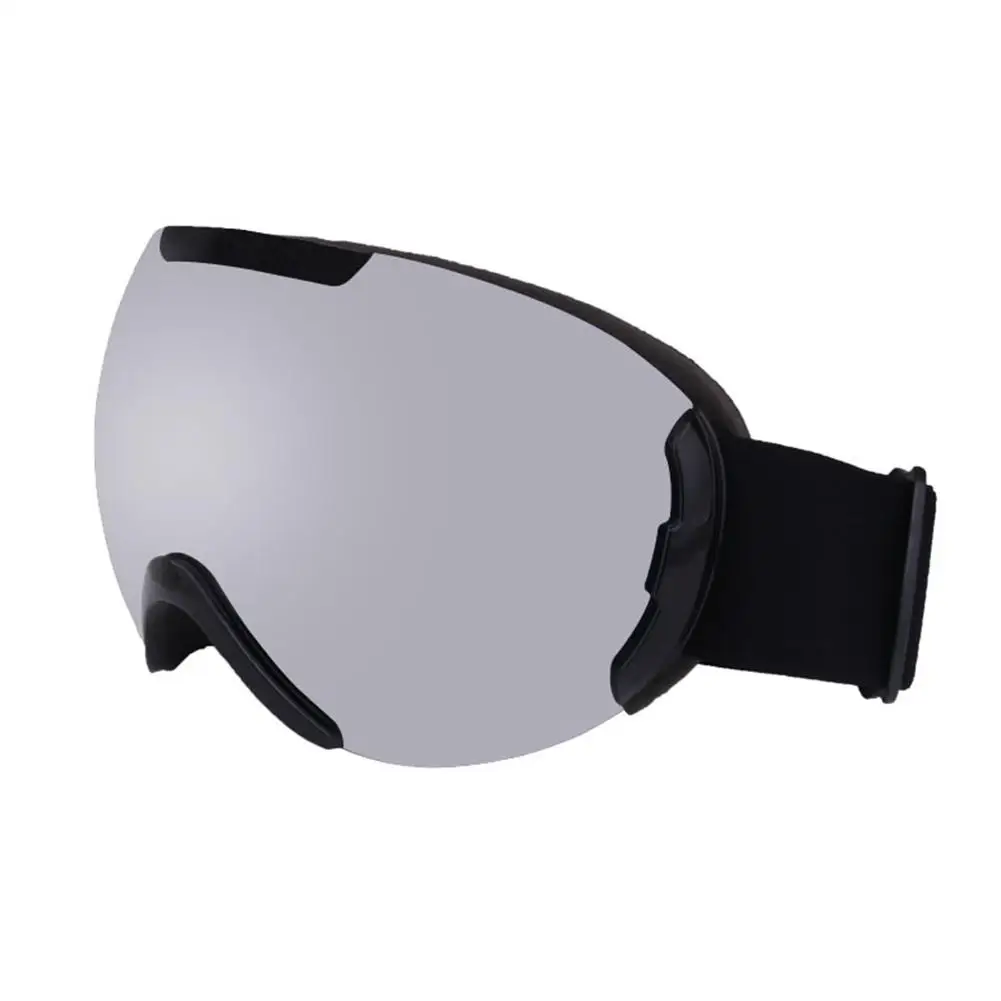 Лыжные очки сноуборд спортивные очки УФ защитные лыжные альпинистские очки с анти туман для мужчин женщин молодежи - Цвет: Серебристый