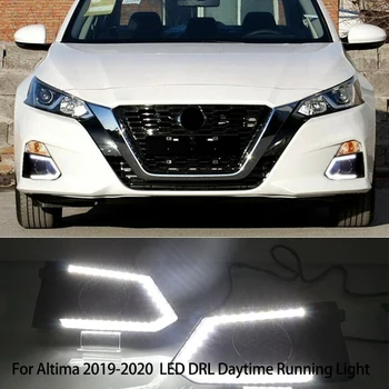 

for Nissan Altima 2019-2020 Pair Front LED DRL Daytime Running Fog Light Turn Signal Lamp