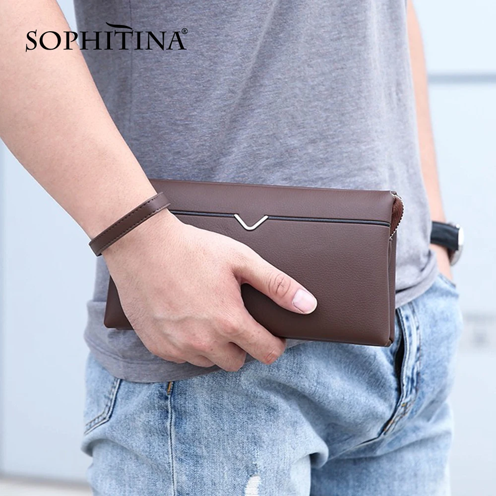 Портативные кошельки SOPHITINA для мужчин высококачественный материал