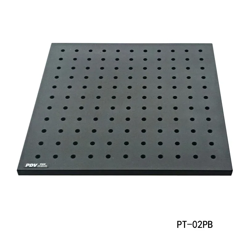 PT02PBHighPrecisionOpticalFlatOpticalBreadboardOpticalPlateBlackWhiteAnodized