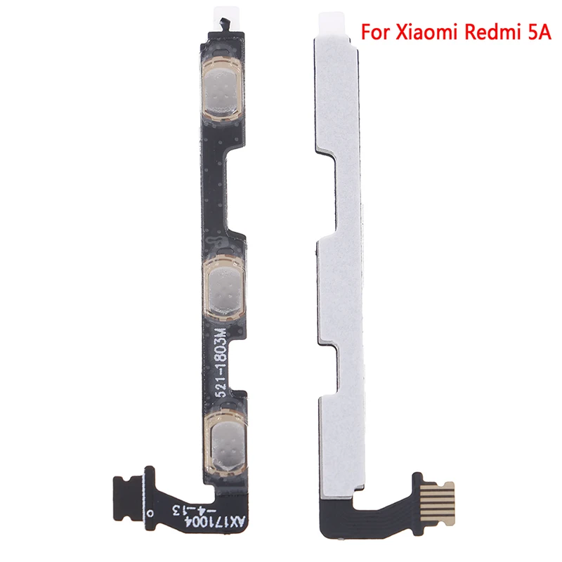1Pc Volume Button Power Switch On Off Button Flex Cable Replacement For Xiaomi Redmi 5A