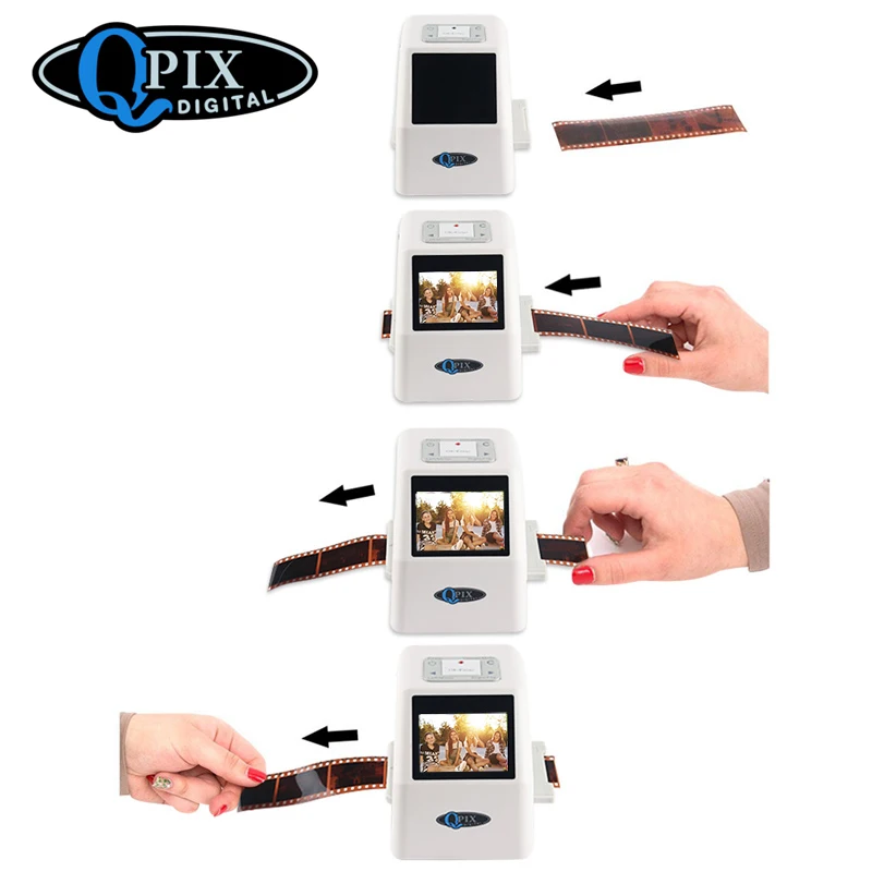 Portable 35mm Film Scanner Digital Film Converter with 22 Mega Pixels 110 135 126KPK Super 8 Negati