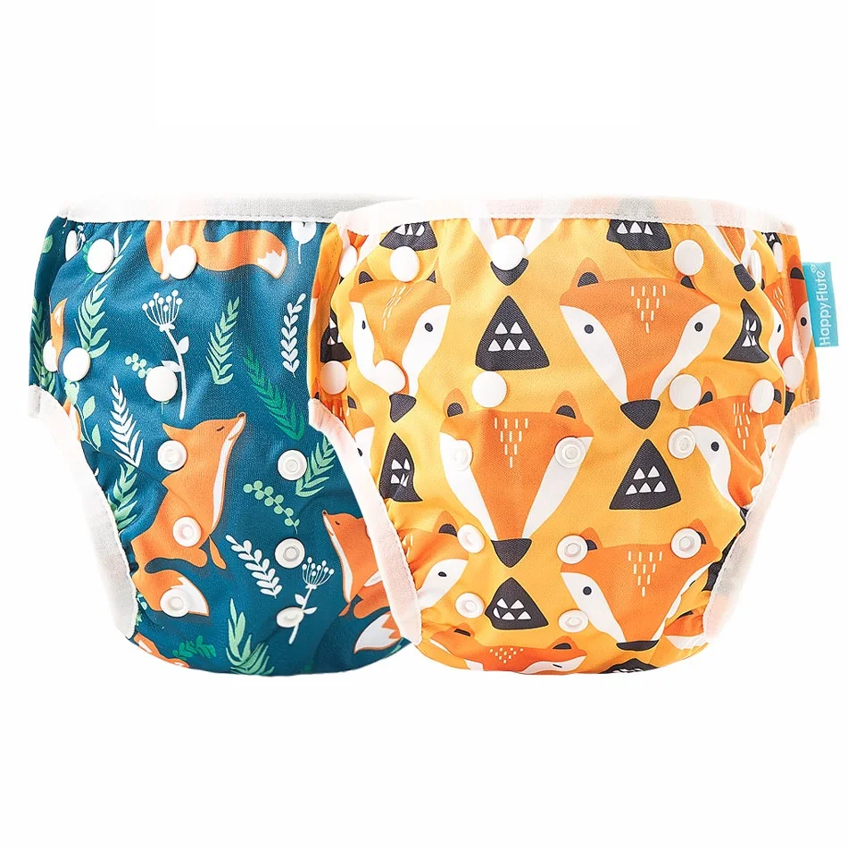 Cloth Diapers Happy-Flute Swimming Pool-Pant Adjustable Summer 2pc