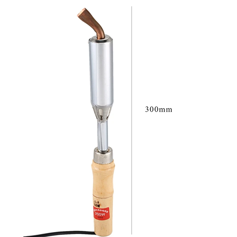 200W insulated wooden handle electric iron high power soldering iron Household electrician welding electric iron iron soldering
