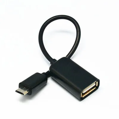Черный Micro USB OTG кабель адаптер для Xiaomi Redmi Note 5 Micro USB разъем для samsung S6 планшет Android USB 2,0 OTG адаптер - Цвет: Черный