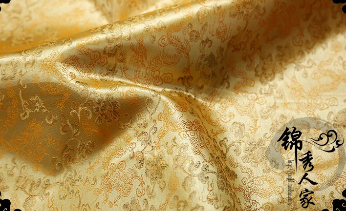 016 DIY Швейные принадлежности и ткани из парчи и атласной ткани серии Dragon ofTang Qipao шелк и атласная ткань