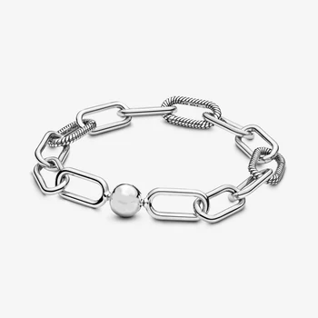 

JrSr original new 100% 925 sterling silver Me Link Bracelets 2020 woman fashion DIY jewelry Mother's Day gifts Free shipping hot