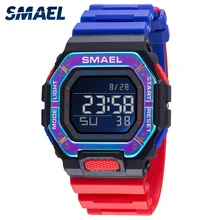 

SMAEL Reloj Deportivo 2022 New Digital Men Watches Men Waterproof Sport Watch Sport PU Wristwatch Relojes Deportivos Zegarek