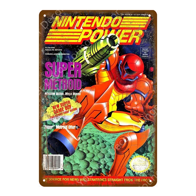 Кино, комикс, видео игра, Yoys Poster Play Gaming, металлические знаки, геймерская наклейка на стену для паба, бара, клуба, домашний декор, мультяшная доска, YI-162 - Цвет: YD8095BI