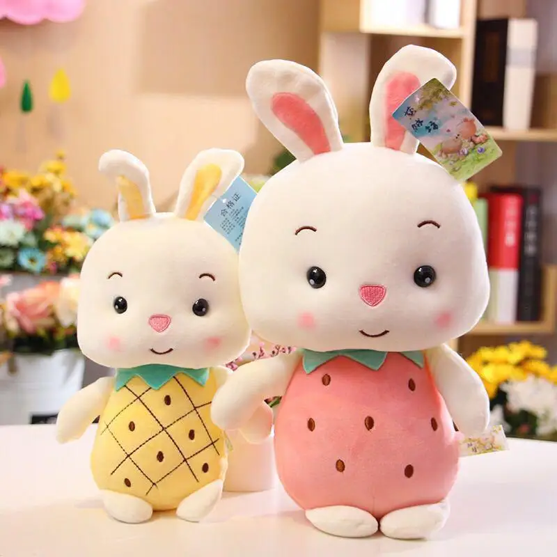 GloryStar 25cm New Good Quality Cute Rabbit Doll Toys Soft Stuffed Animals doll For Children Birthday 4