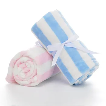 

1Pcs Newborn Striped Swaddler High Quality Toddler Baby Holding Blanket Children Soft Flannel Bedding Swaddling Blanket 100*75cm