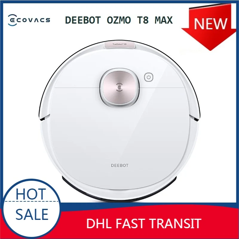 US $451.85 2020 Original ECOVACS DEEBOT OZMO T8 MAX Sweeping And Mopping Robot Vacuum Cleaner For Home APP Remote Control Speaking English