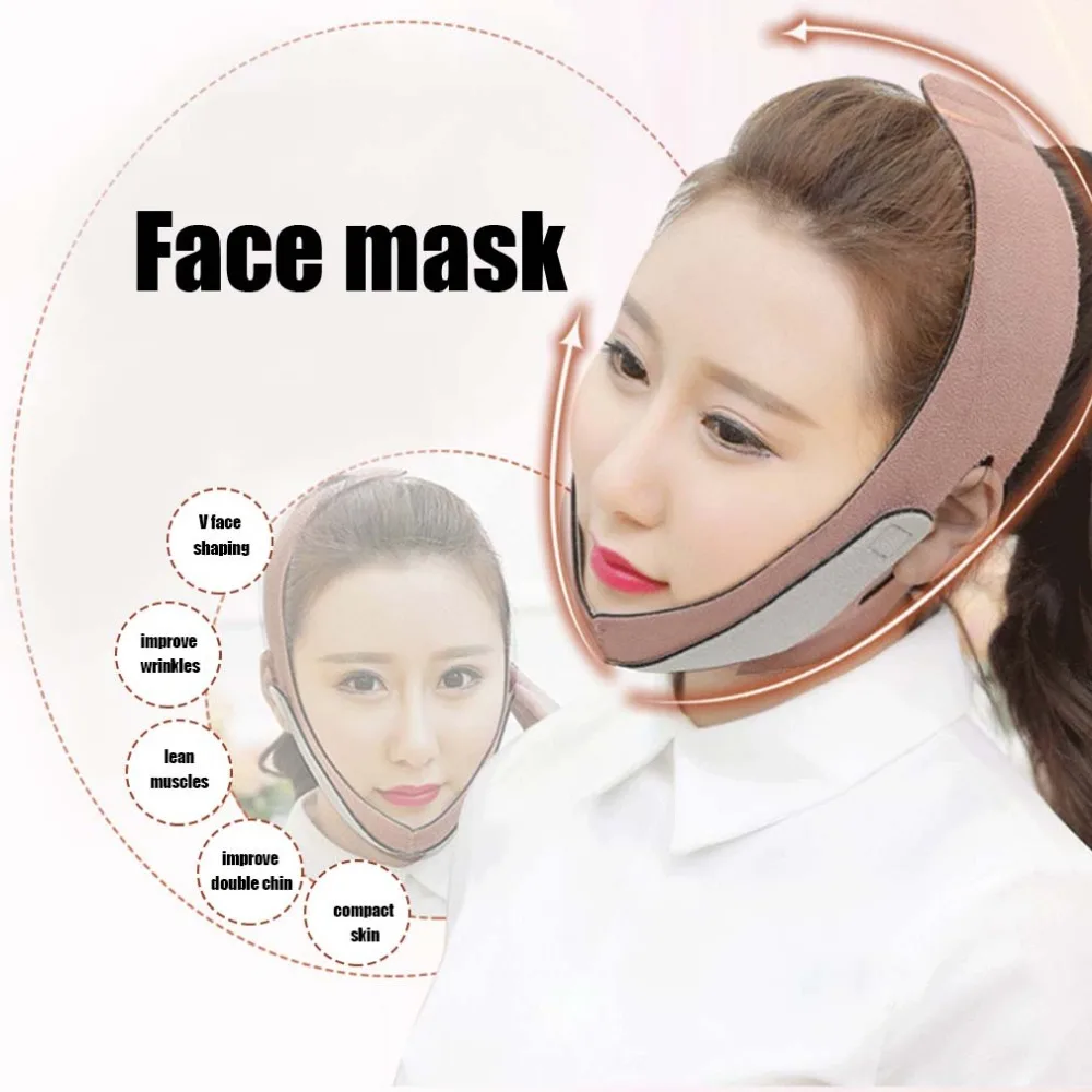 

Thin Face Mask Massager Slimming Bandage Facial Thin Masseter Double Chin Skin Care Thin Face Belt Bandage Health Care New