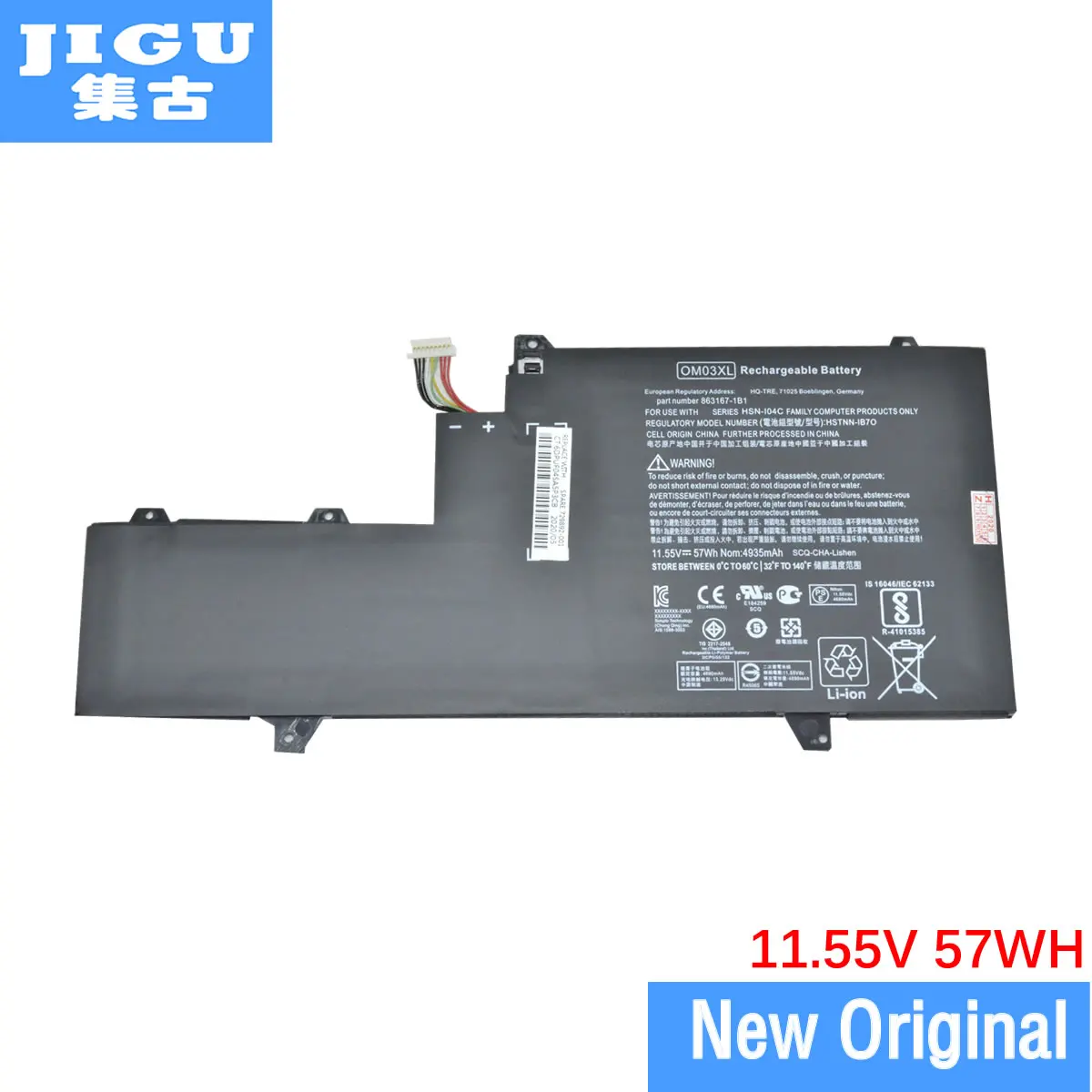 JIGU для HP 863167-1B1 0M03XL OM03XL HSTNN-IB70 OM03057XL оригинальный ноутбук Батарея EliteBook X360 1030 G2 1EM83EA |