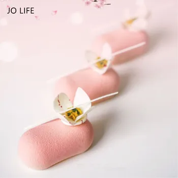 

JO LIFE Oval Capsule Shape Silicone Cake Mold Chocolate Dessert Mousse DIY Baking Cake Decorating Tools