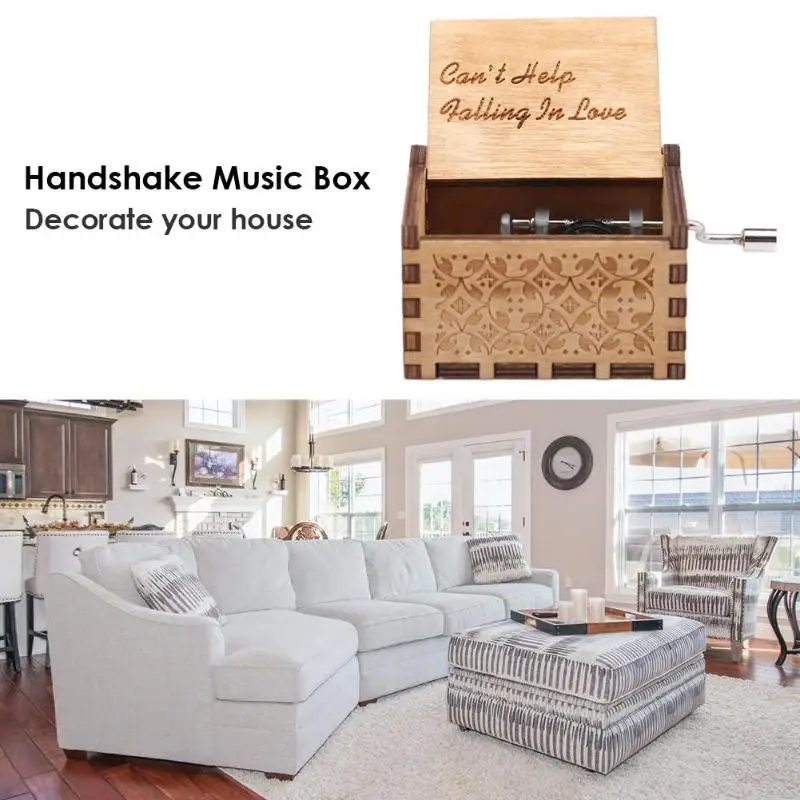 

Handmade Wooden Anastasia Music Box Antique Carved Birthday Gift Box For Christmas Valentine's Day Special Gifts Decoration