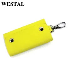 Случайный Цвет Случайная удача кошелек для ключей сумка ключ клип автомобильный ключ чехол из натуральной кожи