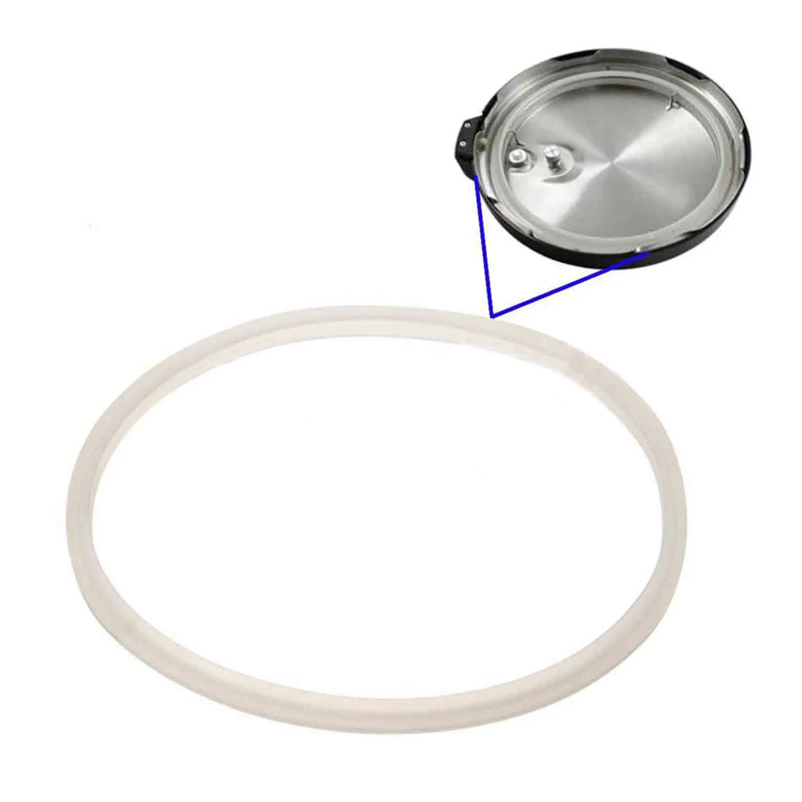 22 24 26 28 30 32cm Pressure Cookers White Silicone Rubber Gasket