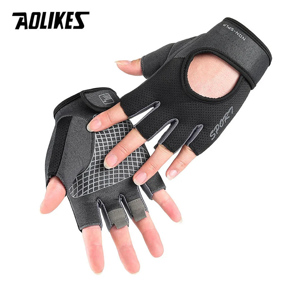 Gym Gloves Women Weight Lifting Crossfit Workout Fitness Gloves Breathable Bodybuilding Half Finger Hand Protector weightlifting gloves