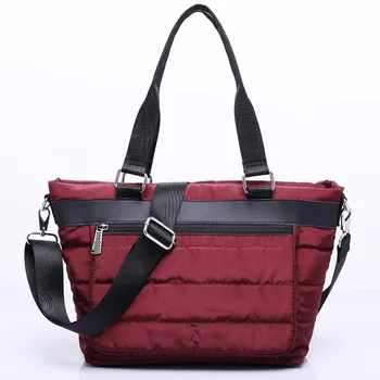 

New Korean-Style Waterproof Nylon Fabric Handbag Bag Casual Horizontal Square Bag Zipper Multi-Function Messenger Bag