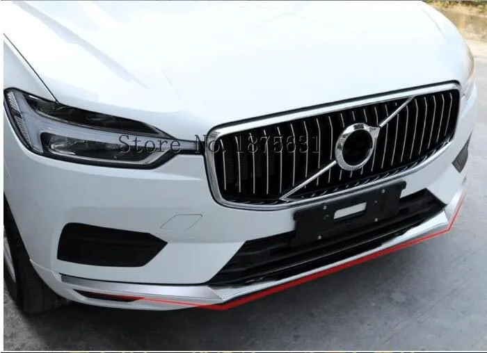 Для Volvo XC60 второго поколения аксессуары из нержавеющей стали внешний передний нижний бампер противоскользящая полоса Decoratio 3 шт