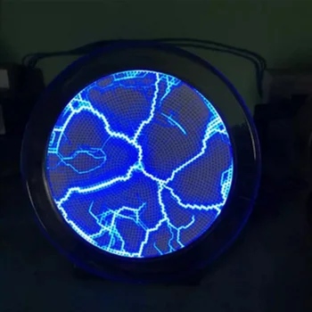 

Led Fancy Club Decor Home Mini Pocket Holiday Colourful Portable 2.5 Inches Disco Party Sensor Lighting Plate Glass Plasma Disk