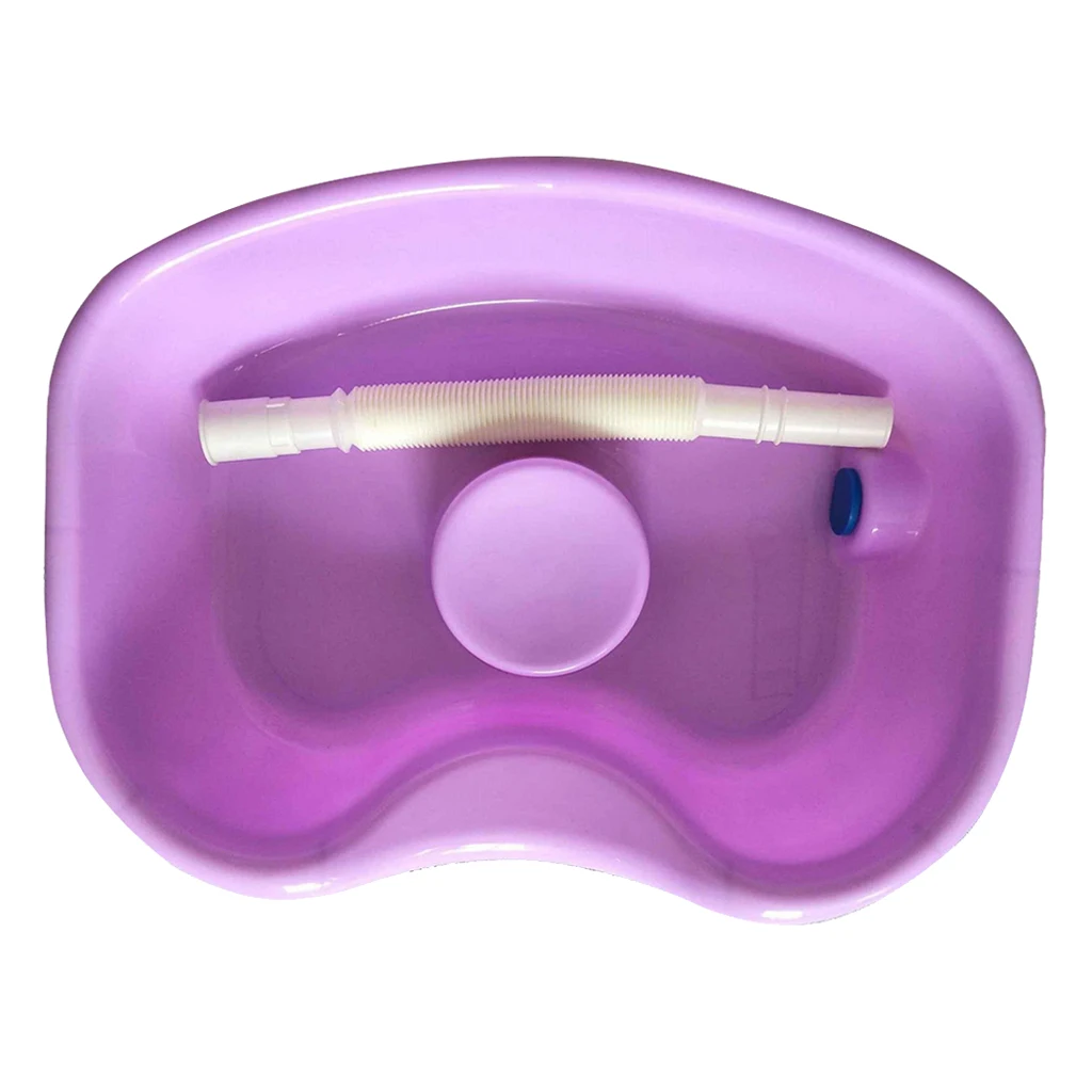 Hair Washing Basin Tray Shampoo Basin Bowl for Home with with Drain Hose for Kids Elderly Barber Salon