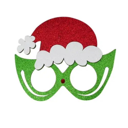 Рождественская оправа для очков, игрушки для взрослых и детей, маска Санта-Клауса снеговика, украшение для рождественской вечеринки - Цвет: 05