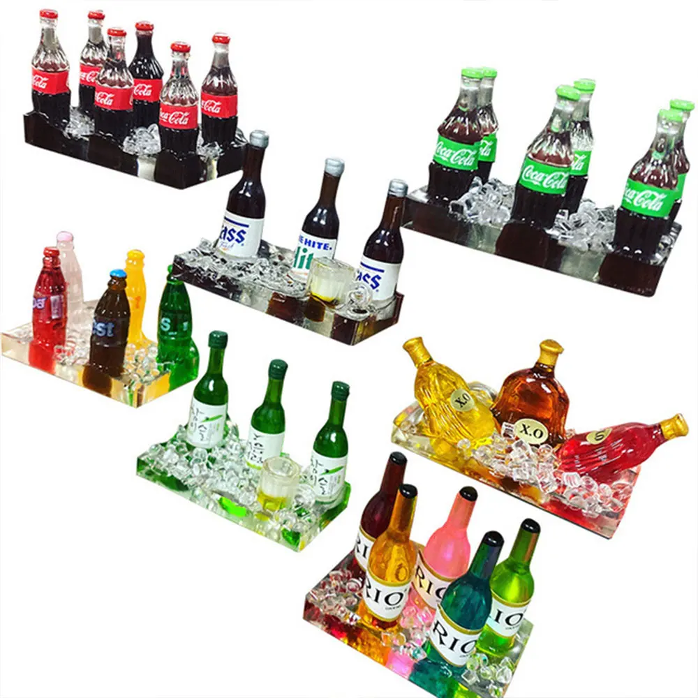 3D Nordic Creative Wine Bottle Drink Memo Message Design Simulation Material Desktop Decoration Kitchen Gift Household Products wine bottle decoration
