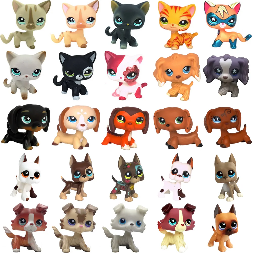 Lps кошка из старого питомца коллекционные стоячие игрушки котенок с
