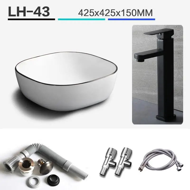 Version O Bain Evier Sobre Encimera Lavandino Bagno Da Appoggio De Mano Para Lavatorio Fregadero Lavabo Pia раковина Куба Banheiro умывальник - Цвет: Version O