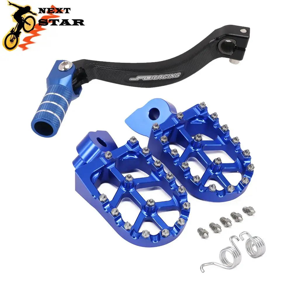 Motorcycle CNC Gear Shift Foot Lever Foot Peg Rest Footrests Pedal Footpegs For Yamaha YZ250F YZ 250F WR250F WR 250 WR450F 450 F