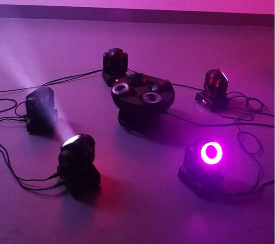 Efeito de Auréola Feixe em Movimento com 12led Pces Mini 60w Smd5050 Rgb 3in1 Lavagem Super Brilhante dj Ponto Luz Dmx Controle 2 - Led 17 Computers & Electronics