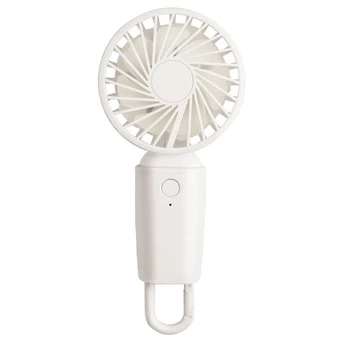 

Double Fan Blade Handheld Fan Dual Motor High Wind Vertical Desktop Table Fan with Hook USB Charging