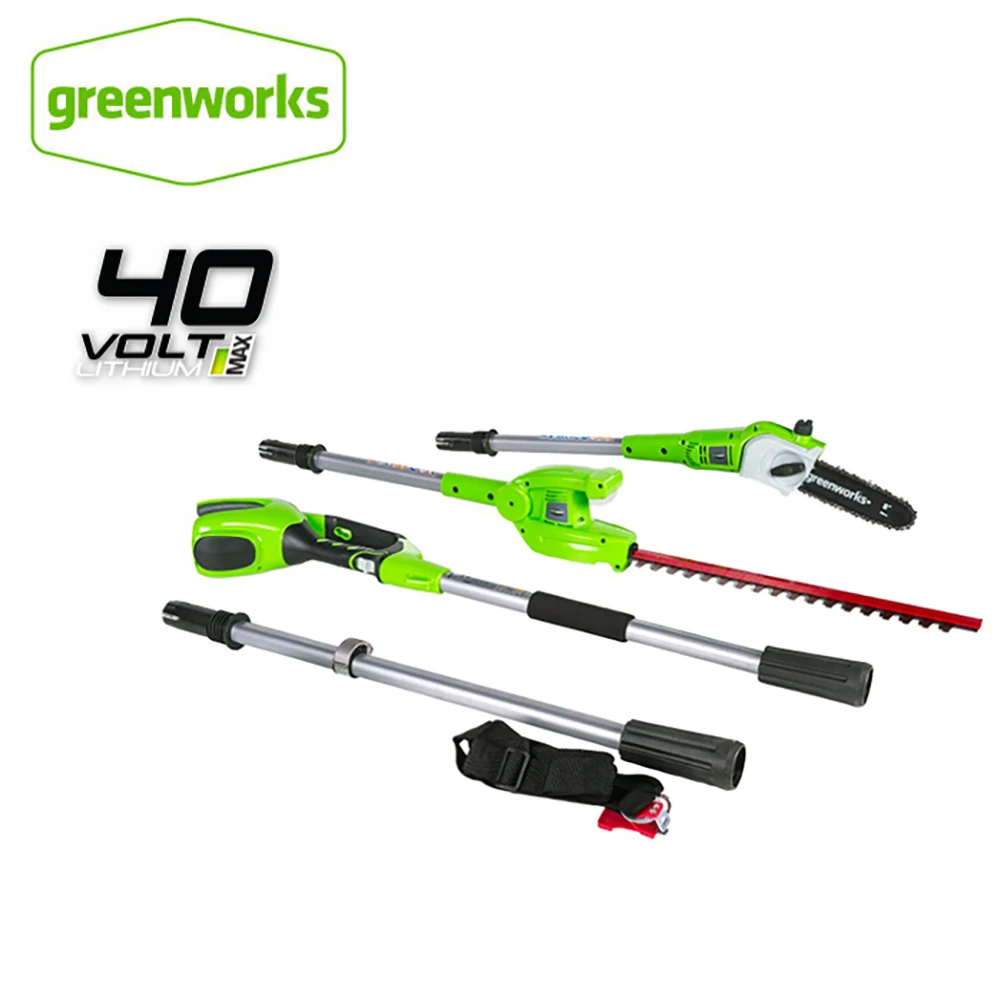 GreenWorks 20302G-MAX 40V 8-дюймовый беспроводной 2-в-1 пилы и триммеры для живой изгороди