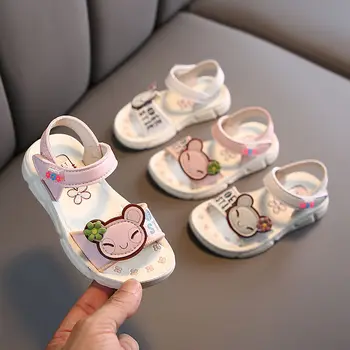 

Summer Toddler Baby Little Girls Cartoon Sandals For Kids Girls EVA Soft Bottom Sandals Princess Shoes 1 2 4 5 6 7 Years old New