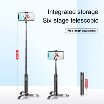 

2 in 1 Wireless Bluetooth Selfie Stick Foldable Tripod Expandable Monopod with Remote Control for IOS Android