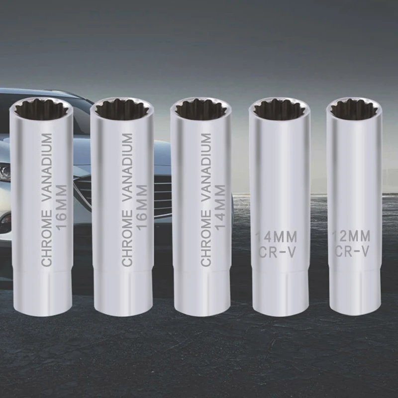 

12/14/16 мм свечевые удалить ключ, дюймовый стандарт изготовленные тонкостенные подшипники, магнитный инструмент для удаления 3/8 дюймовый накопитель универсальный гаечный ключ инструмент