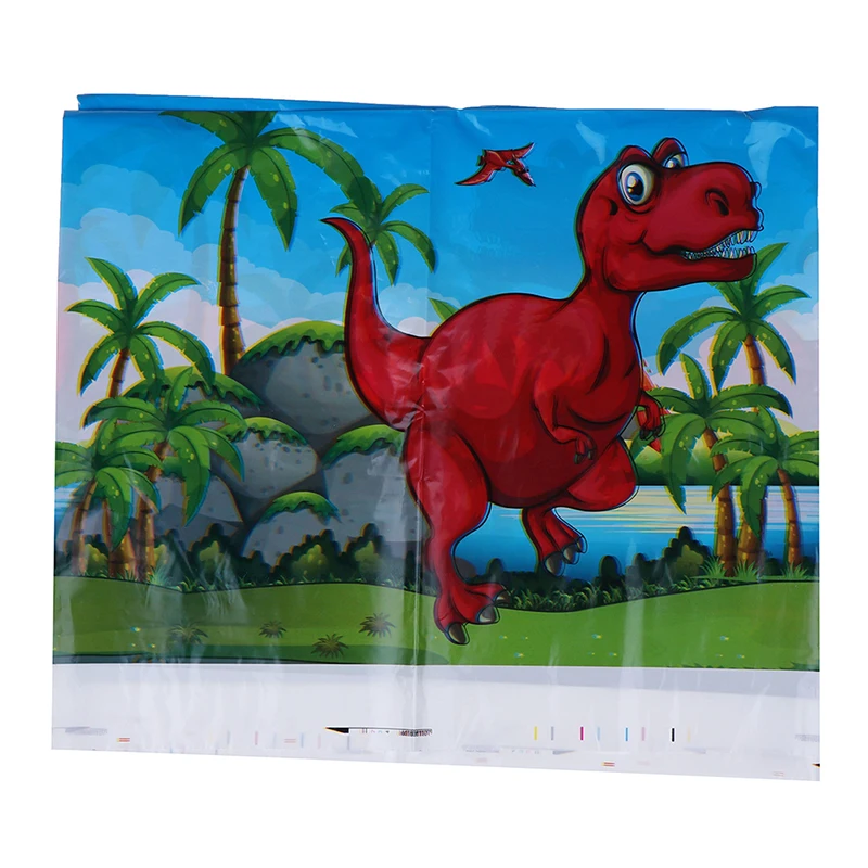 1pcs/pack Dinosaur Theme Tablecloths Dinosaur Theme Disposable Plastic Tablecloths Dinosaur Theme Table Cover