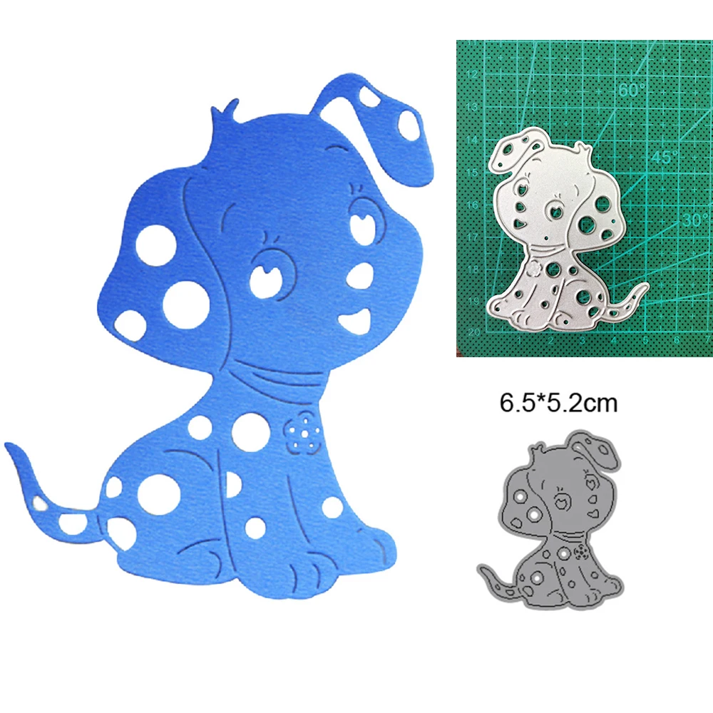 Various Dogs Clear Rubber Stamp and Metal Cutting Die Set Stamping DIY Die-cuts Scrapbooking Embossing Stencil Album Gift Cards Home Decoration Paper Craft 