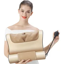 Электрическая Массажная подушка для всего тела, Массажная подушка для талии, плеч, спины, шейного разминания, горячая упаковка, домашний инфракрасный массажер