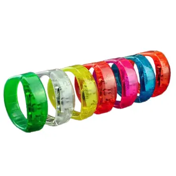 

Sound Activated Voice control LED Luminescence Bracelet Flashing Wristband