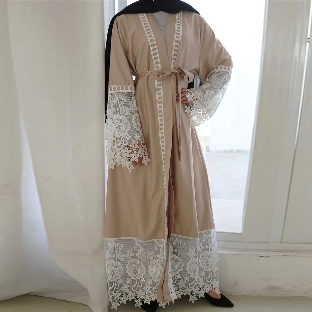 Eid Mubarak Арабская абайя женское кимоно кардиган платье в мусульманском