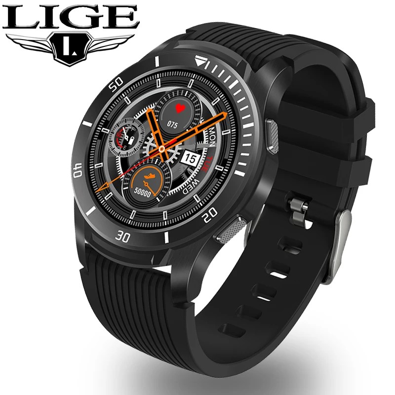 

LIGE Smart Watch Men Women LED Color Full Screen Touch Waterproof Fitness Tracker For Android ios Reloj inteligente deportivo